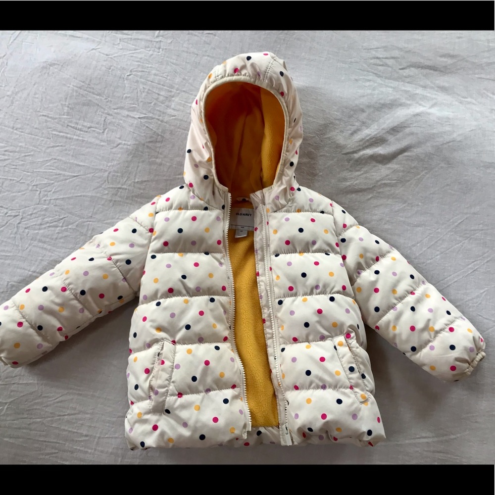 Toddler Girls Old Navy Polka Dot Jacket 3T